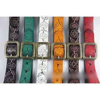 Flower Embossed Belt