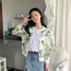 Zip Chiffon Jacket