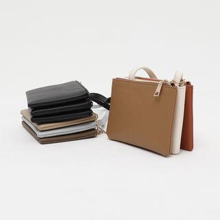 Multi-zip Shoulder Bag