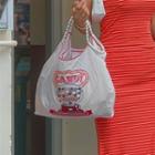 Illustration-embroidered Shopper Bag