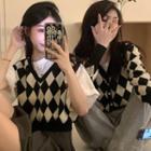 Pattern Sweater Vest / Cardigan