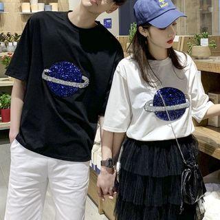 Couple Matching Plain Shorts / Mesh Midi Tiered Skirt