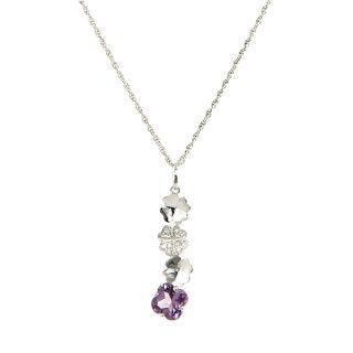 Cloverleaf Pendant - Amethyst