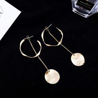 Metallic Drop Earring 1 Pair - Gold - One Size