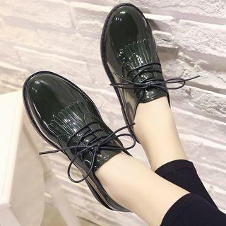 Tasseled Patent Flat Oxfords