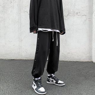 Button-up Harem Sweatpants