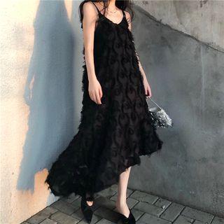 Tassel V-neck Spaghetti Strap Dress