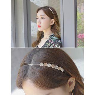Rhinestone Metal Slim Hair Band