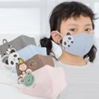 Set Of 2: Childrens Printed Washable Cotton Face Masks With Adjustable Ear Loop