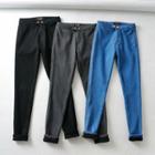 High-waist Fleece Jeans