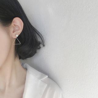 925 Silver Triangle Earring