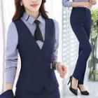 Set: Vest + Pencil Skirt / Dress Pants