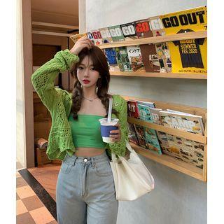 Plain Camisole Top / Cardigan