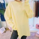 Extra Long-sleeve Cotton T-shirt