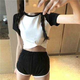 Color-block Tee / Shorts