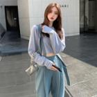 Long-sleeve Plain T-shirt / Pants