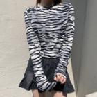 Zebra Long-sleeve T-shirt Zebra - One Size