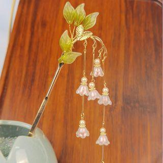 Flower Hair Stick J50 - Green - One Size