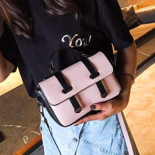 Color Block Messenger Bag
