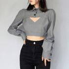 Set: Crop Camisole Top + Crop Shirt