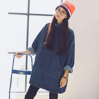 Kangaroo Pocket Denim Pullover