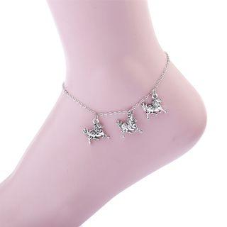 Alloy Horse Anklet Silver - One Size