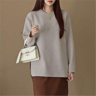 Plaid-panel Boxy T-shirt