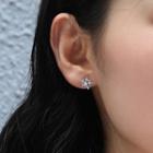 925 Sterling Silver Snowflake Stud Earring 1 Pair - Earring - Sterling Silver -snowflake - One Size