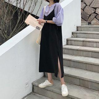 Split Side Plain Sleeveless Dress