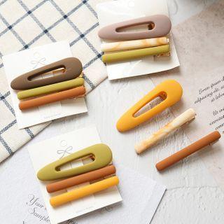 Set Of 3: Matte Hair Clip