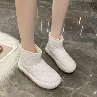 Quilted Snow Short Boots