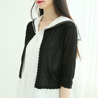 Scalloped Knit Bolero