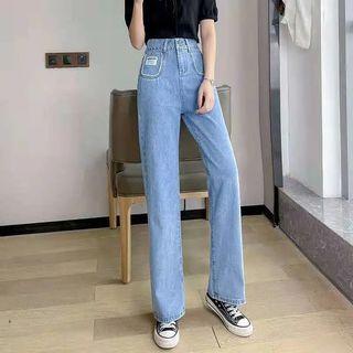 Embellished Straight Leg Jeans