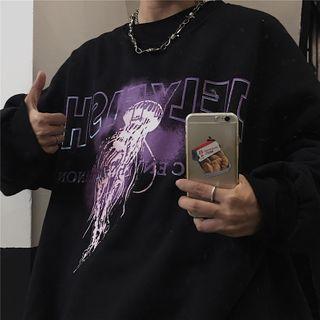 Jellyfish Print Pullover