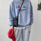 Letter-patched Sweatshirt