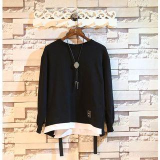 Long-sleeve Zip-side Top