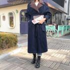 Fleece-lined Corduroy Trench Coat