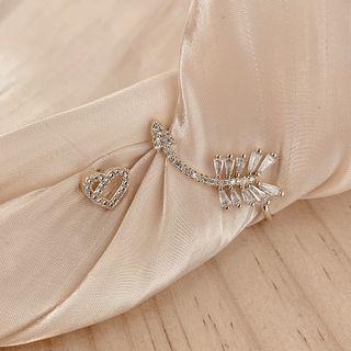 Moon & Star / Heart & Arrow Rhinestone Alloy Cuff Earring