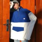 Couple Matching Zip Placket Overhead Jacket