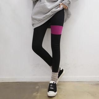 Contrast-panel Leggings