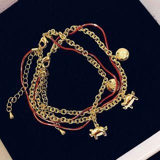 Pig Pendant Layered Bracelet As Shown In Figure - One Size