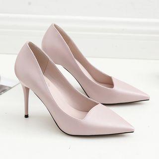 Plain Pointy-toe Pumps