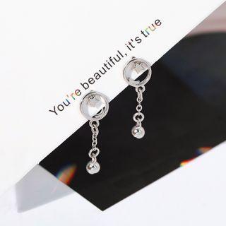 Star Chain Dangle Earring 1 Pair - Planet - One Size