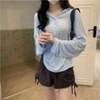 Long-sleeve Asymmetrical Hoodie
