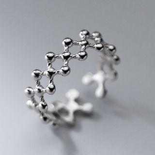 Beaded Ring S925 Silver Ring - Silver - One Size