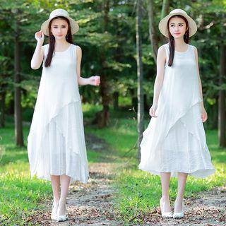 Layered Midi Tank Dress