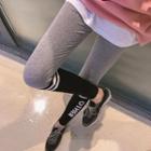 Lettering Panel Slim-fit Legging
