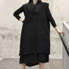 Mock Two-piece Vest Black - One Size