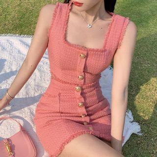 Sleeveless Crop Top / Mini Pencil Skirt