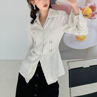 Cut-out Slit Shirt